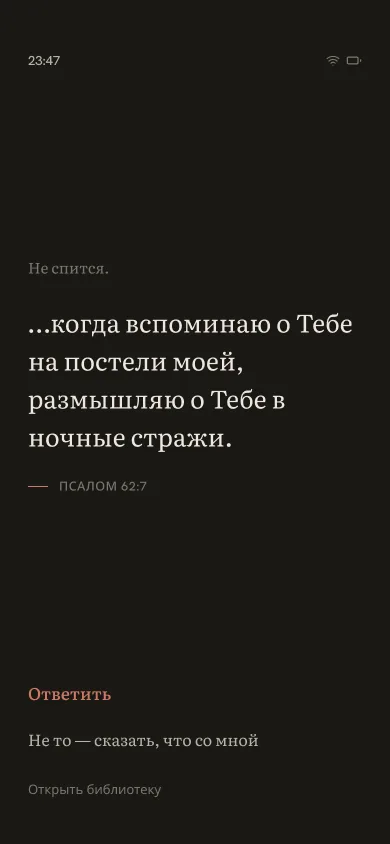 Вход в православный ночной режим Тишина